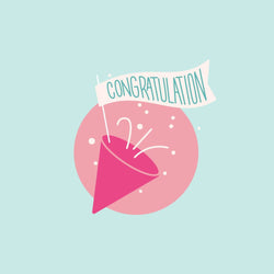 Congratulations Card - card - With Bling - M0030