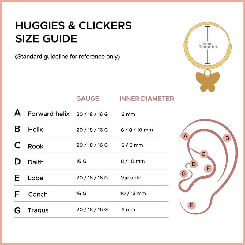 Simple Basic Huggie / Hoop