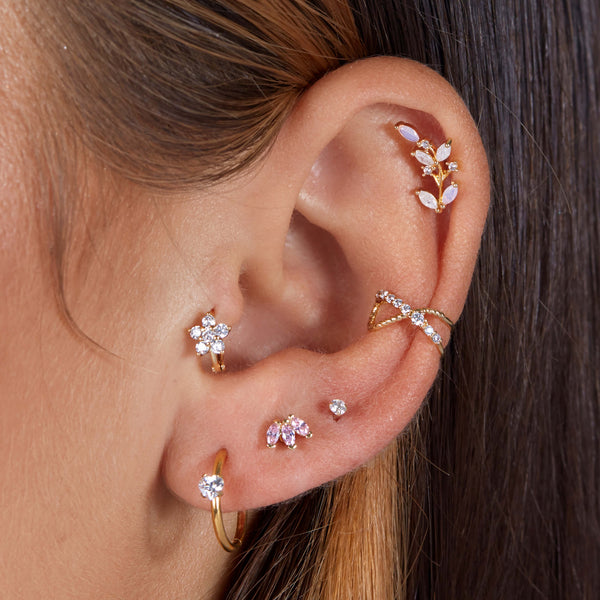 Mini Pink Marquise Piercing