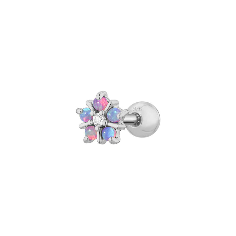 Purple Opal Flower Piercing