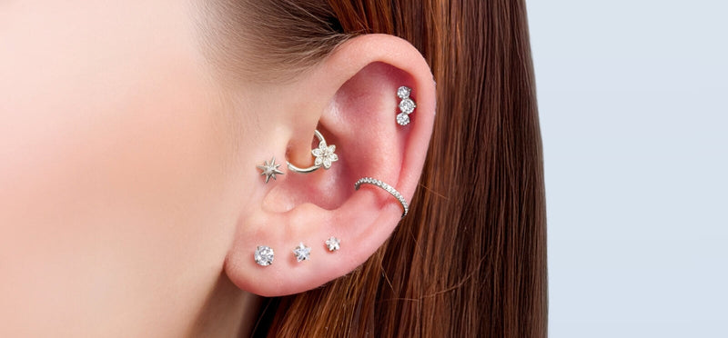 Flat Back Stud Earrings