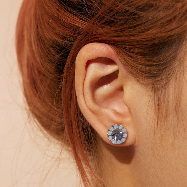 Embellished Round Earrings