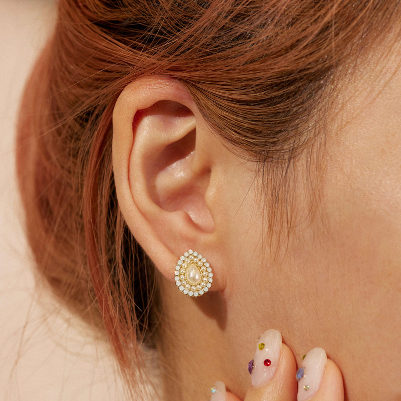 Embellished Teardrop Earrings