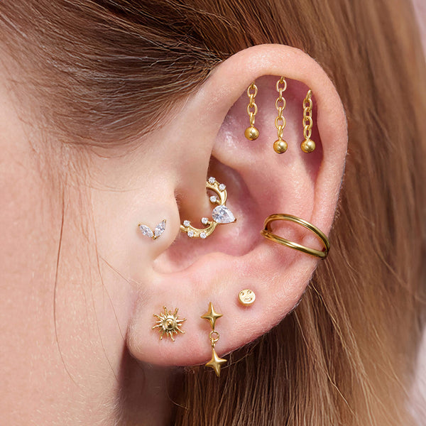 3 Chain Dangle Hidden Helix Piercing