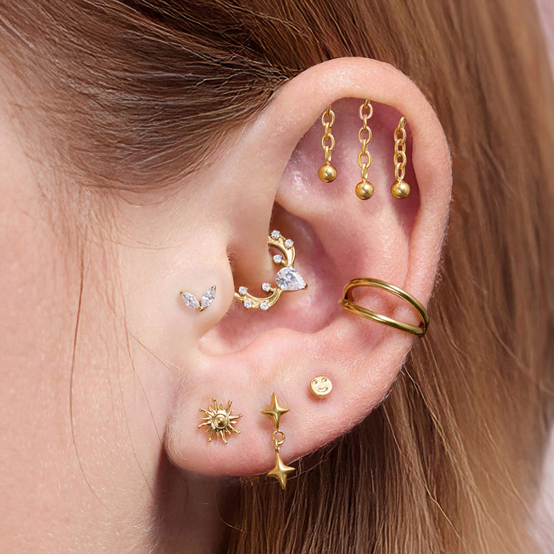 3 Chain Dangle Hidden Helix Piercing