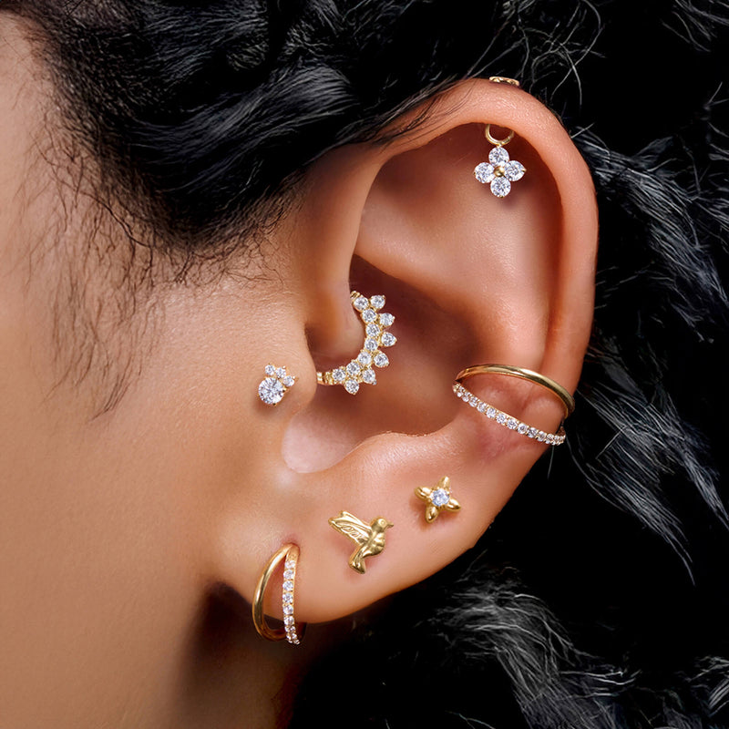 Floating Flower Charm Piercing