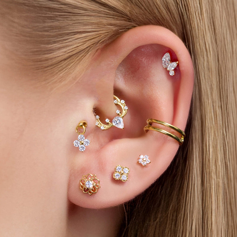 Floating Flower Charm Piercing