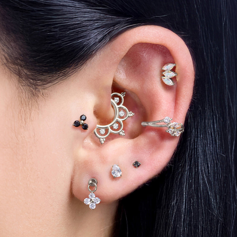 Floating Flower Charm Piercing