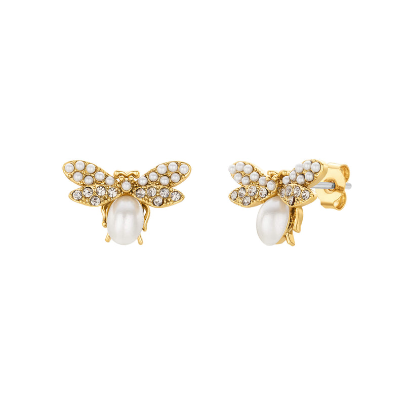 Pearl Royal Bee Earrings