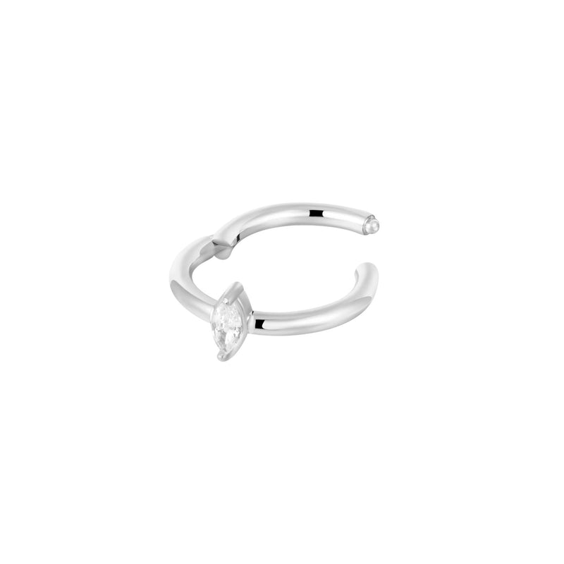 White CZ Marquise Clicker (16G)