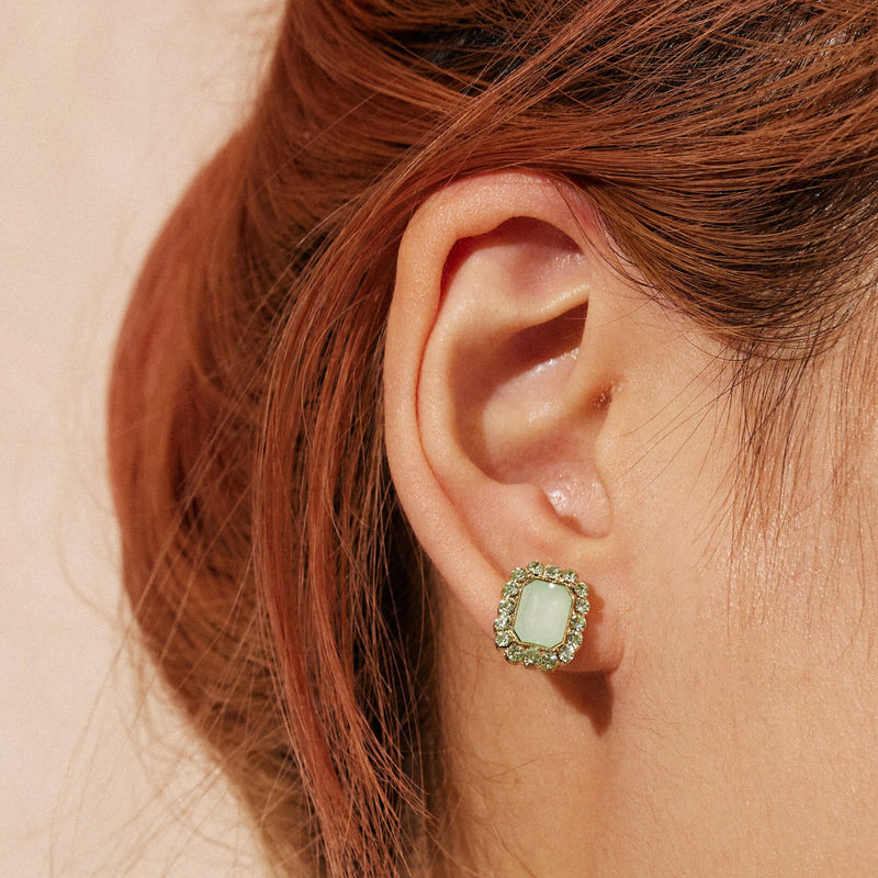 Embellished Rectangle Earrings