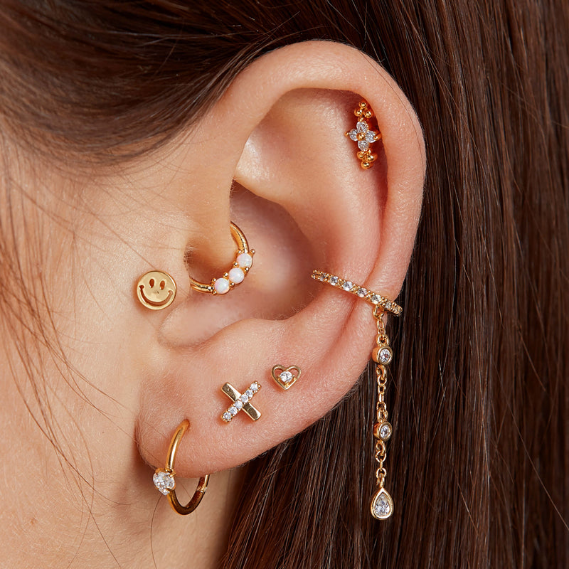 Flower and 3-Cluster Piercing