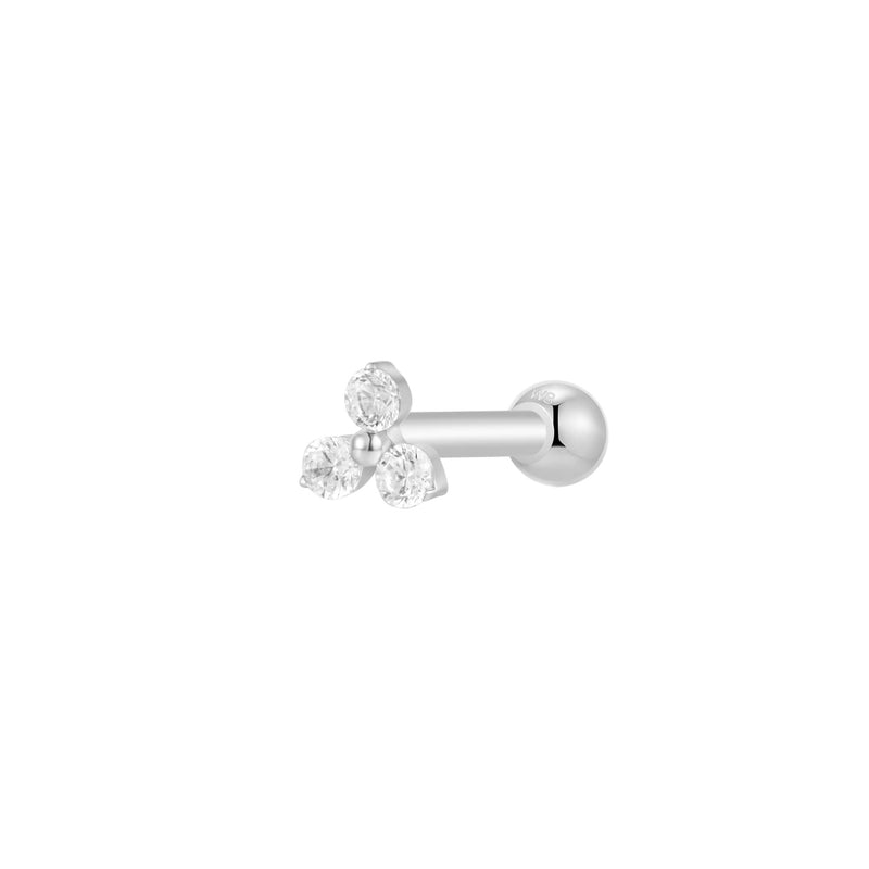 Silver, Barbell Piercing