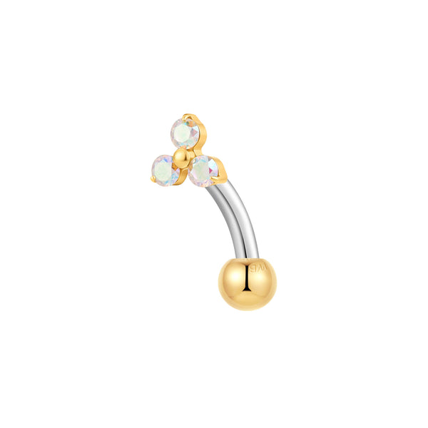 Gold, Curved Barbell Piercing