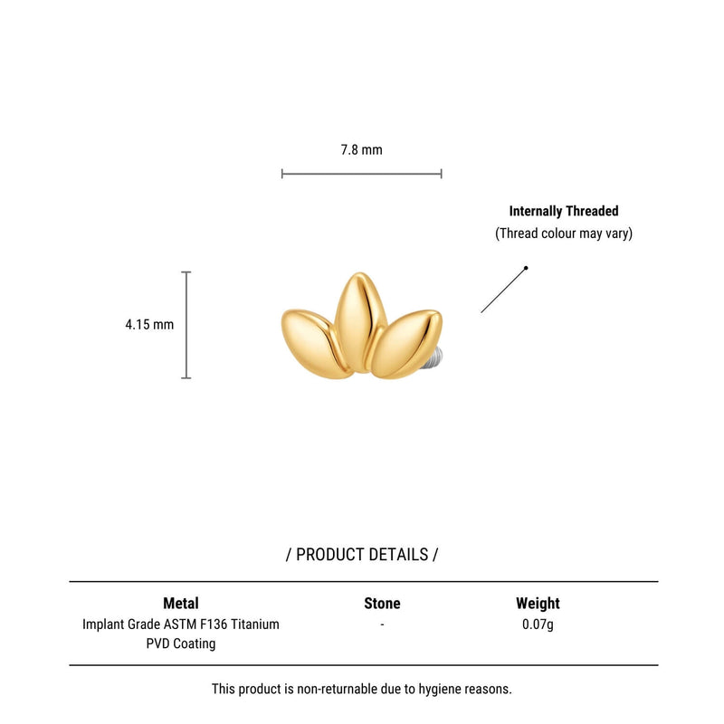 Plain Lotus Leaf Piercing