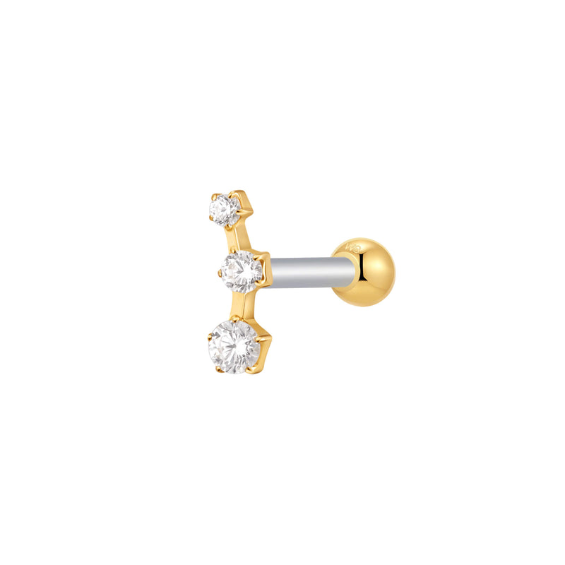 Gold, Barbell Piercing