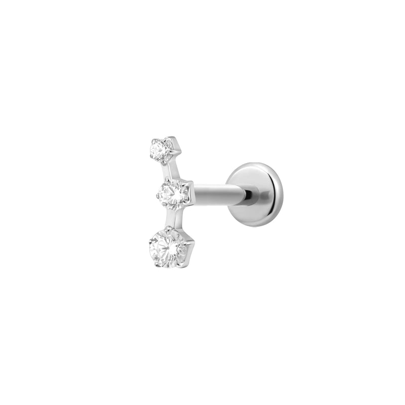 Silver, Labret Piercing