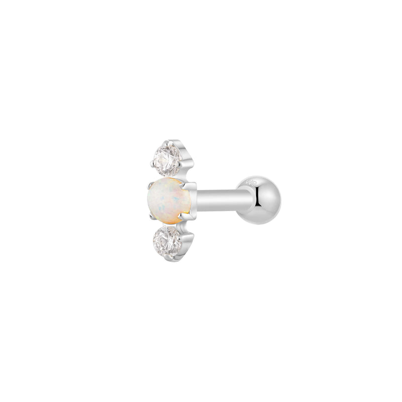 Silver, Barbell Piercing