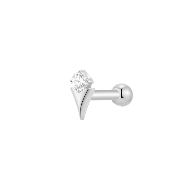 Silver, Barbell Piercing