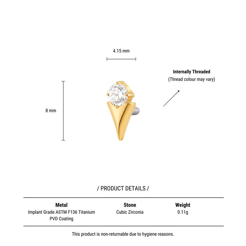 Crystal Spike Piercing