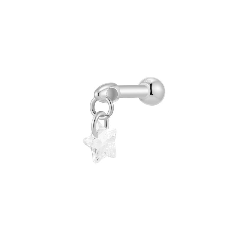 Silver, Barbell Piercing