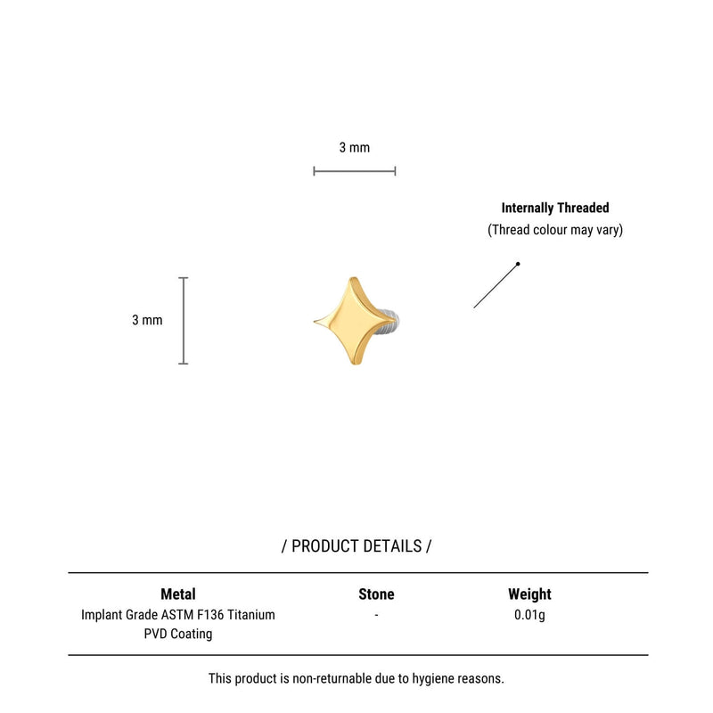 Tiny Plain Sparkle Piercing