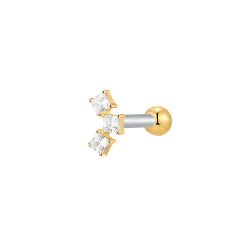 Gold, Barbell Piercing