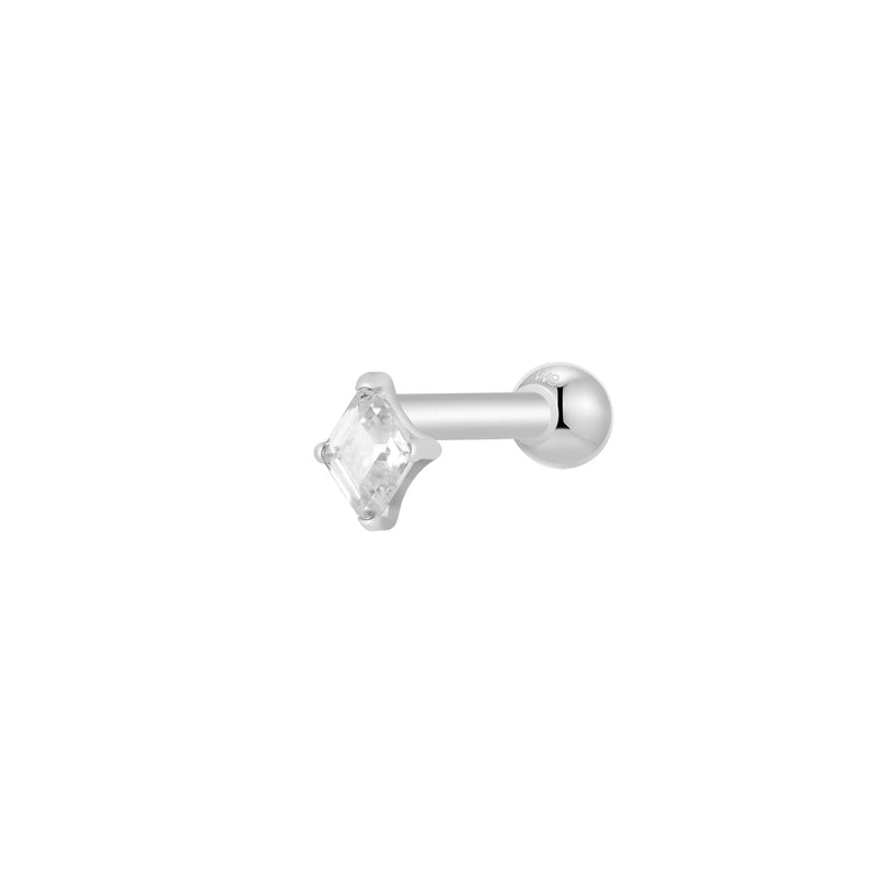 Silver, Barbell Piercing
