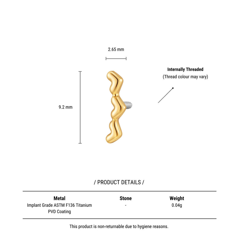 Plain Heart Crawler Piercing