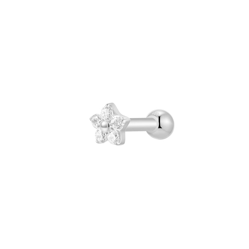 Silver, Barbell Piercing