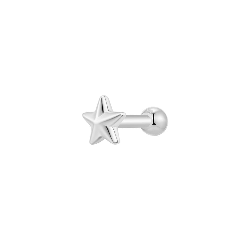 Silver, Barbell Piercing