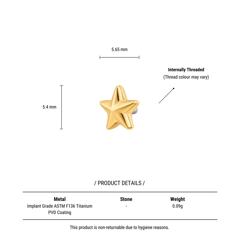 Plain Starbeam Piercing