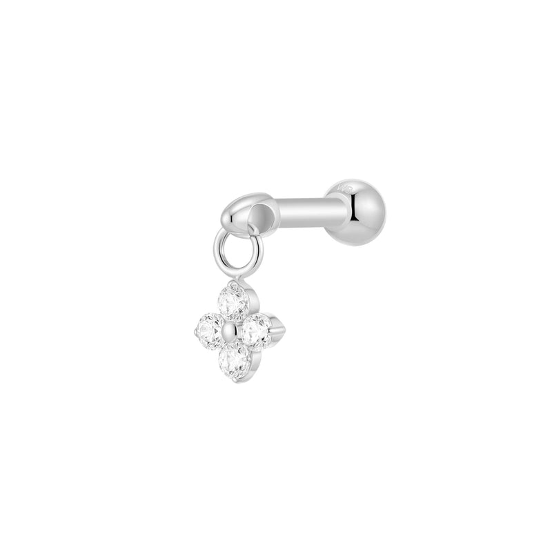 Silver, Barbell Piercing