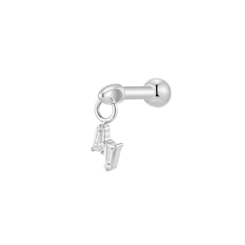 Silver, Barbell Piercing