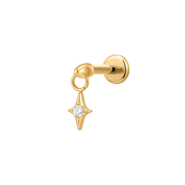 Floating Sparkle Charm Piercing