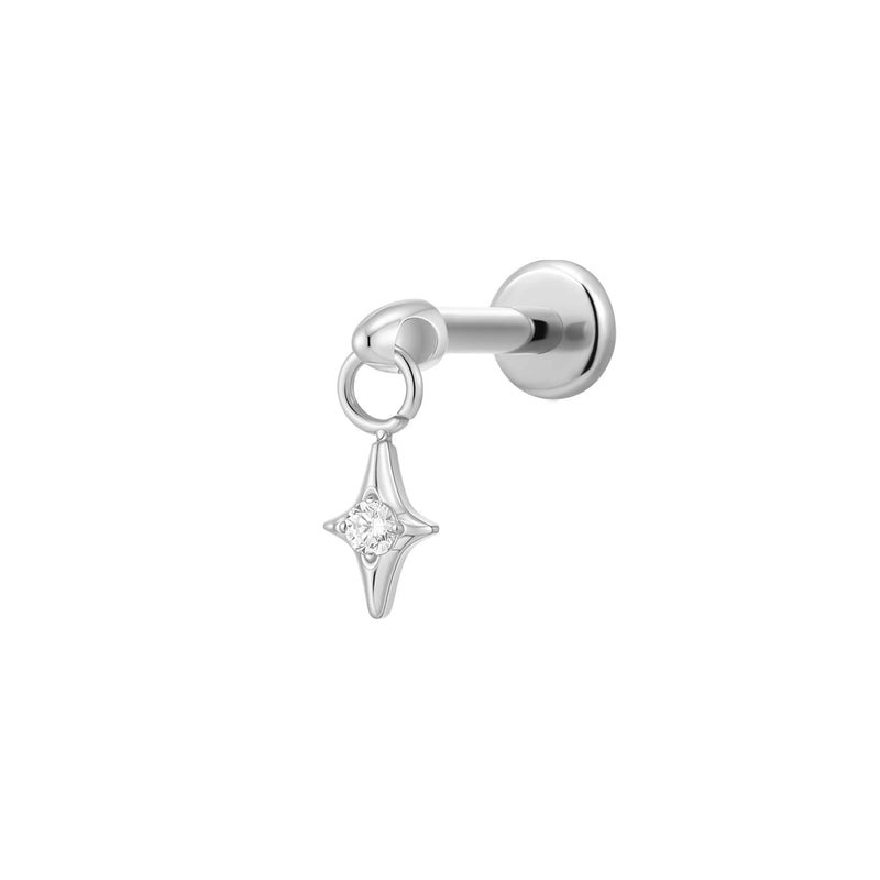 Floating Sparkle Charm Piercing