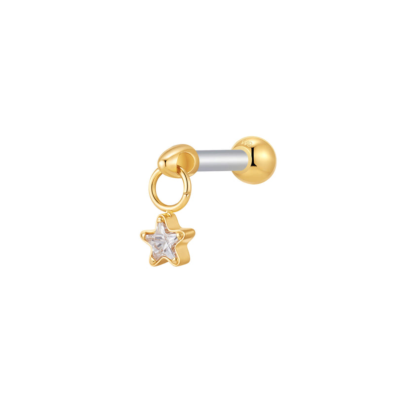 Gold, Barbell Piercing