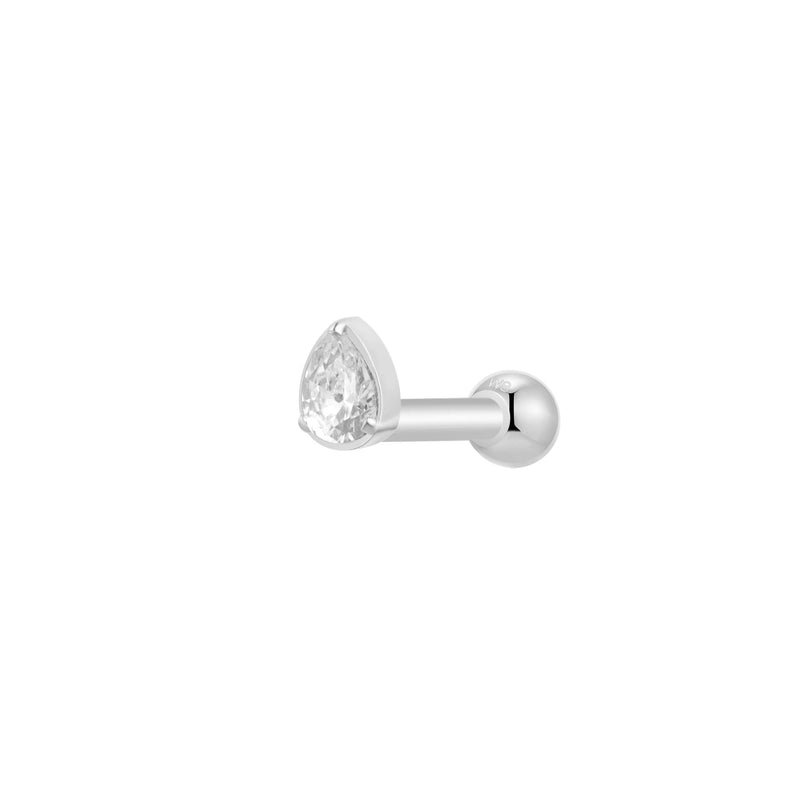 Silver, Barbell Piercing
