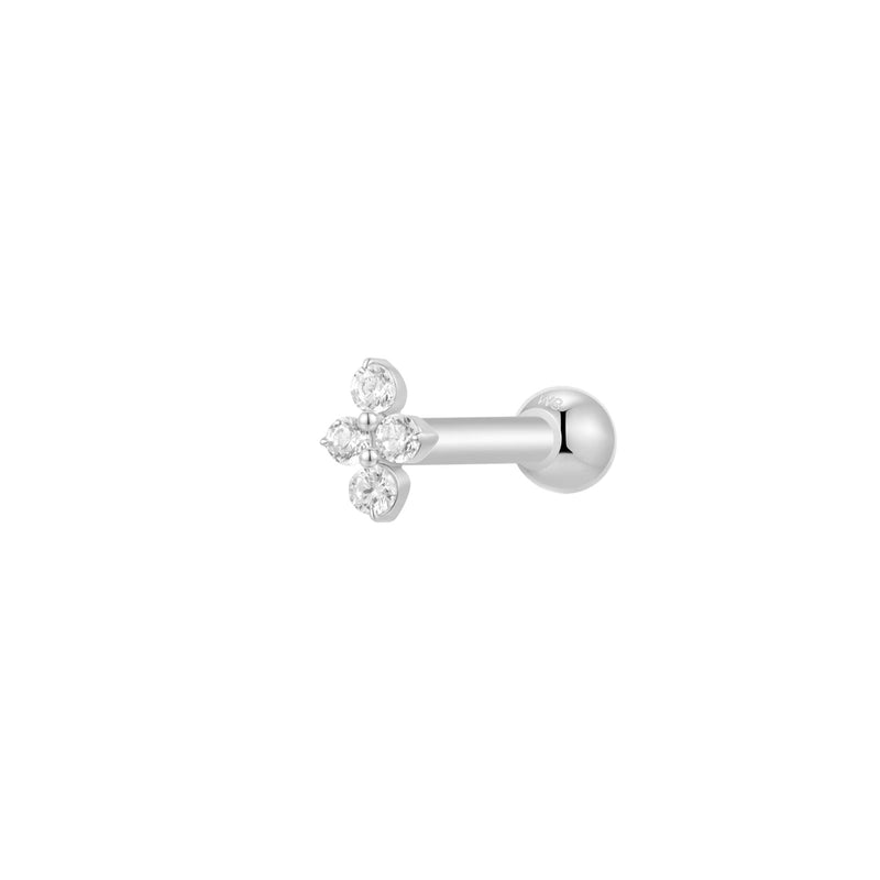 Silver, Barbell Piercing