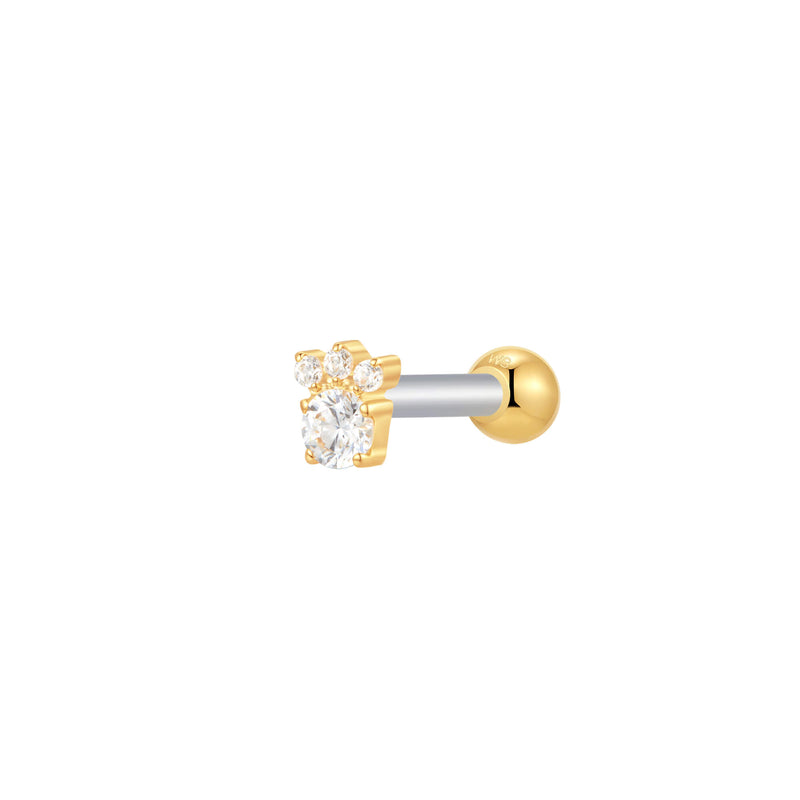 Gold, Barbell Piercing