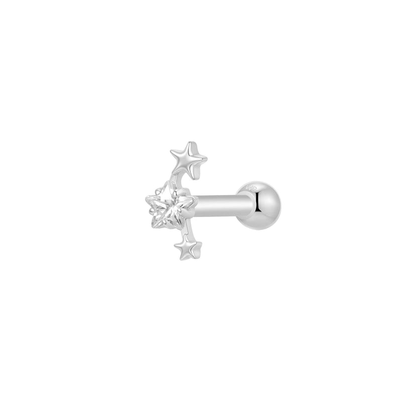 Silver, Barbell Piercing