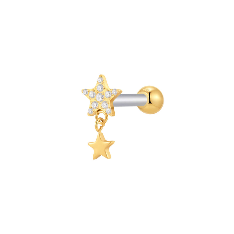 Gold, Barbell Piercing