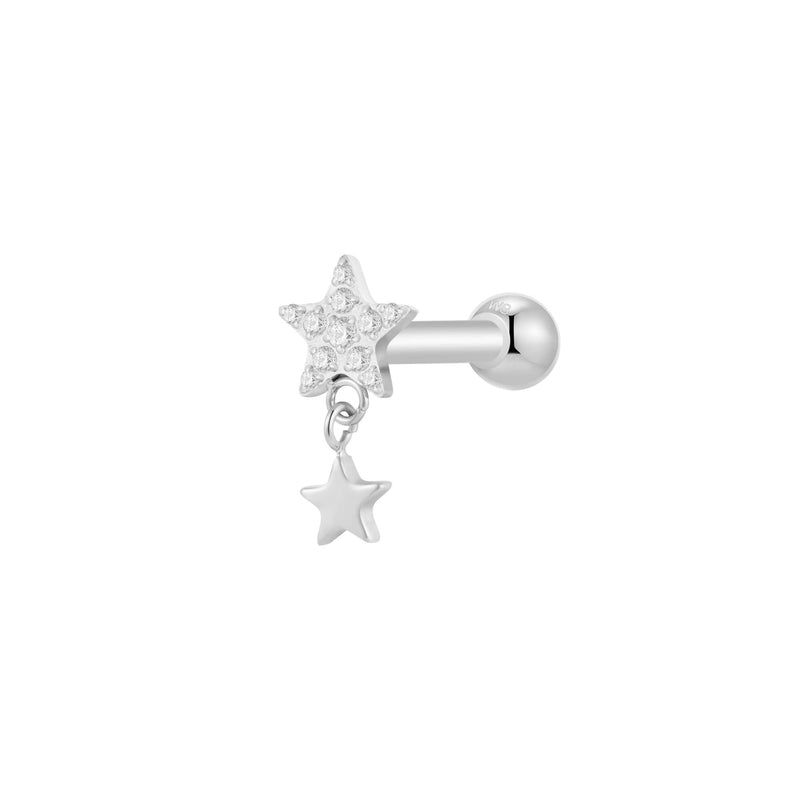 Silver, Barbell Piercing