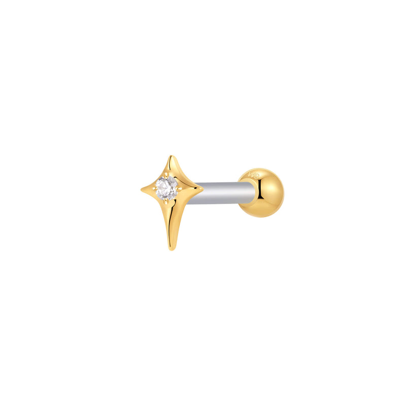 Gold, Barbell Piercing