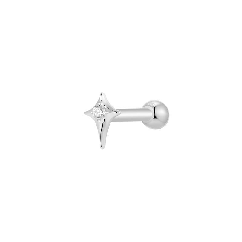 Silver, Barbell Piercing