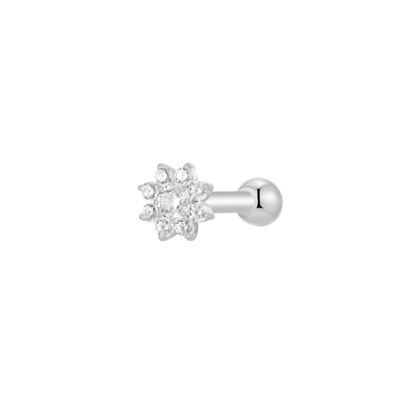 Silver, Barbell Piercing