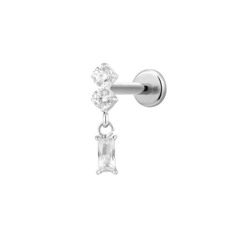 Silver, Labret Piercing