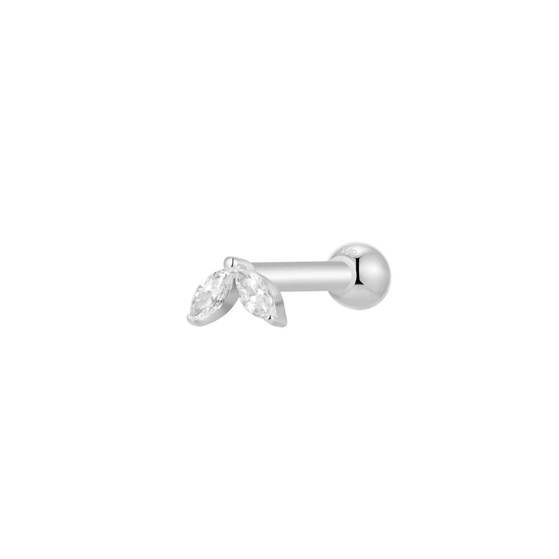 Silver, Barbell Piercing