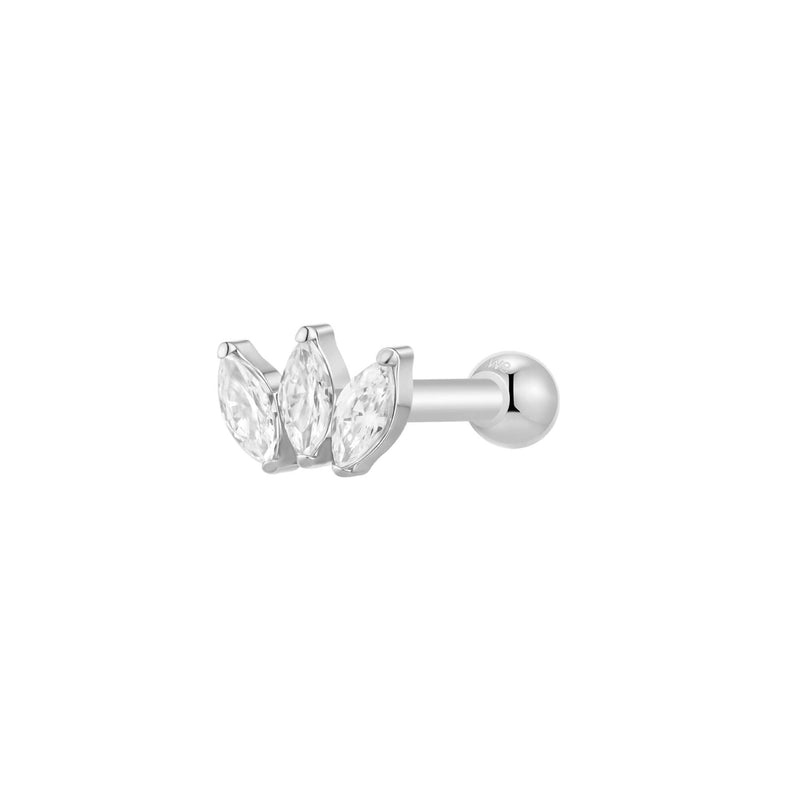 Silver, Barbell Piercing