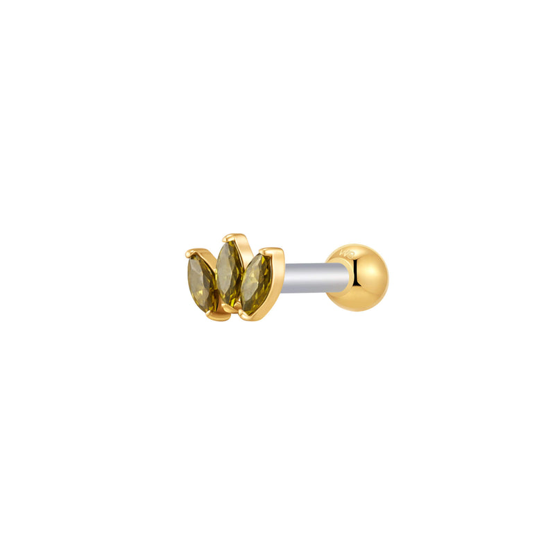 Gold, Barbell Piercing